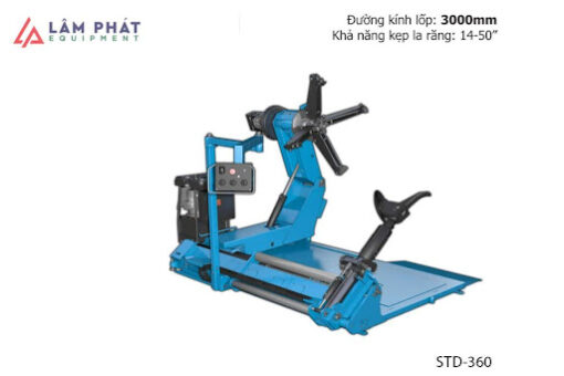 Máy tháo vỏ xe, ra vào lốp xe công trình, xe tải hạng nặngTitano STD-360