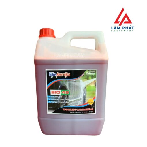 dung dịch rửa xe không chạm bio 45 can 5 lít