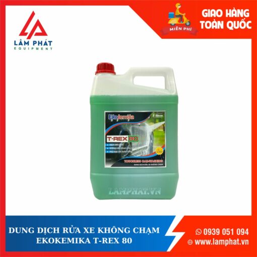 dung dịch rửa xe không chạm t-rex can 5 lít