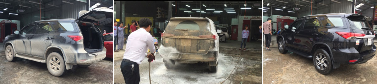 rửa xe không chạm với dung dịch bio 35