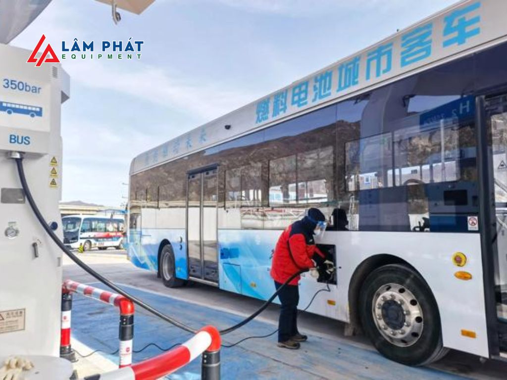 Xe bus của Trung Quốc chạy bằng Hydro