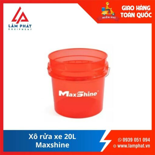 Xô Rửa Xe 20L Maxshine red