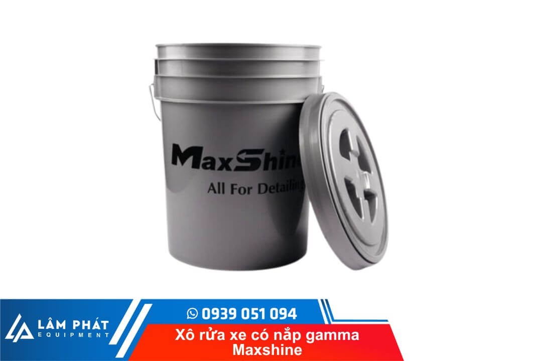 Xô rửa xe có nắp gamma Maxshine