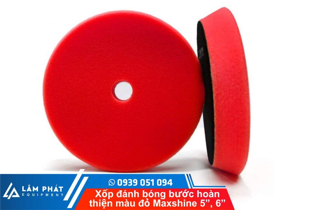 Xốp đánh bóng bước hoàn thiện màu đỏ Maxshine