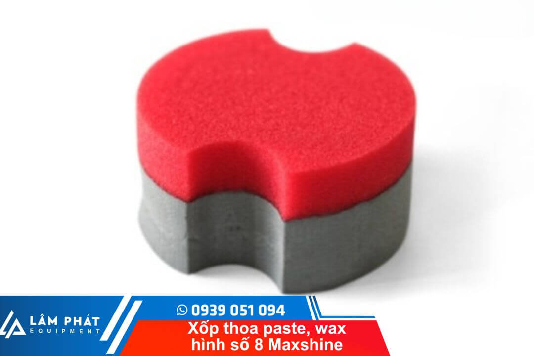 Xốp thoa paste wax hình số 8 Maxshine