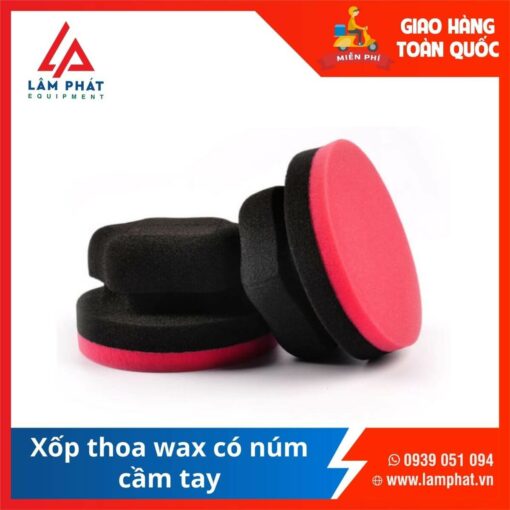 Xốp Thoa Wax Có Núm Cầm Tay