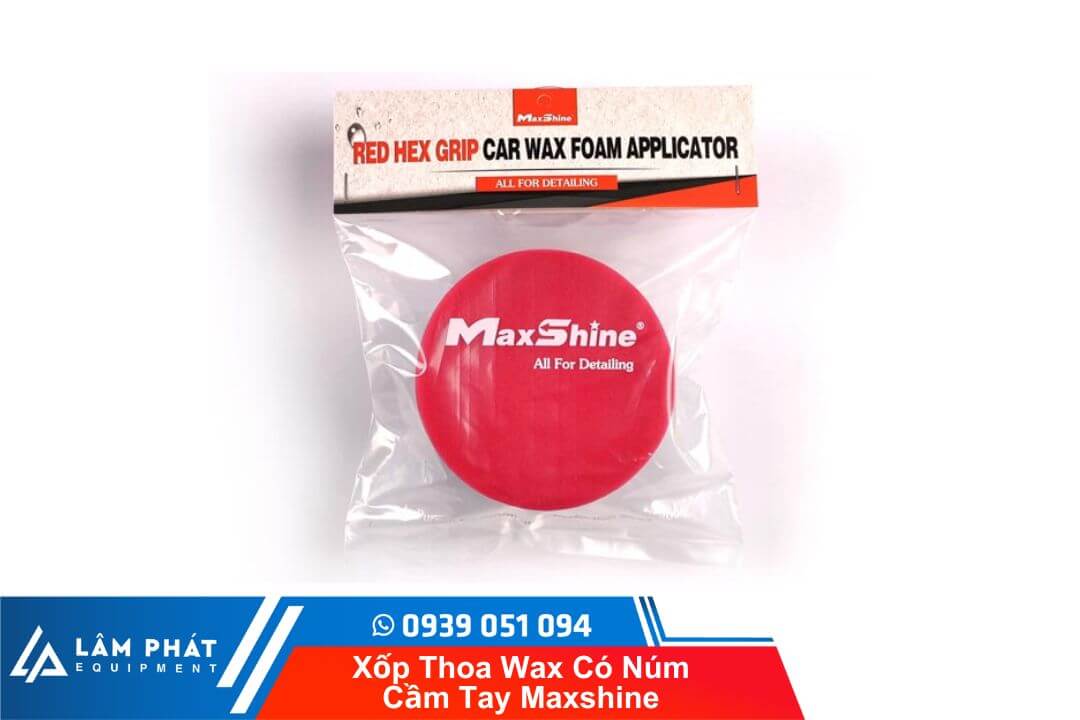 Bộ sản phẩm Xốp thoa wax có núm cầm tay Maxshine