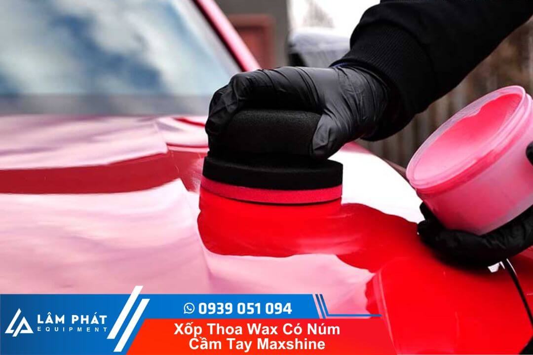 Hướng dẫn sử dụng xốp thoa wax có núm cầm tay Maxshine