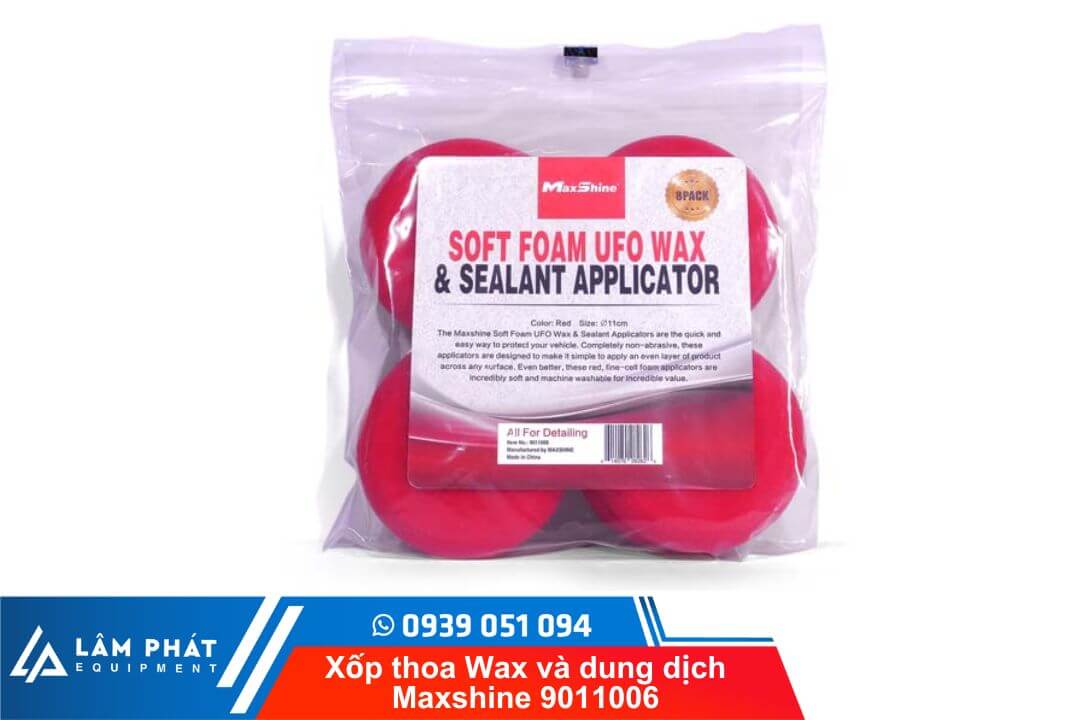 Bộ sản phẩm Xốp thoa Wax và dung dịch Maxshine 