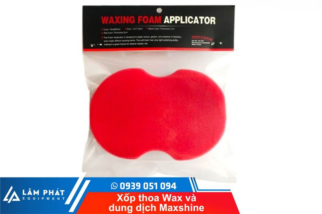 Bộ sản phẩm Xốp thoa Wax và dung dịch Maxshine 